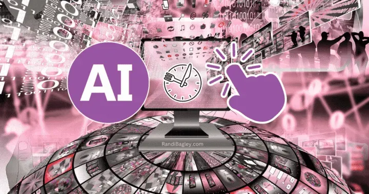 Randi Bagley in a digital collage of search and AI signals