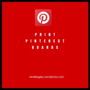 How to print pictures on Pinterest Boards with only Images
