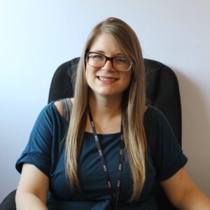 Randi Bagley cannabis SEO in the office cropped