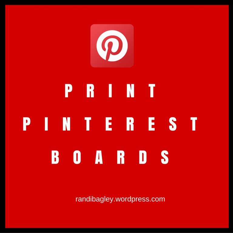 Print Pinterest Boards Images Only!