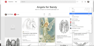 How to print pictures on Pinterest example screenshot