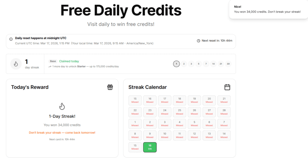 free daily ai credits galaxy ai
