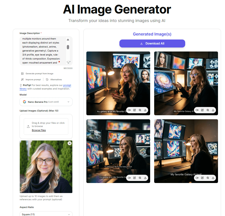 my favorite tool the image generator